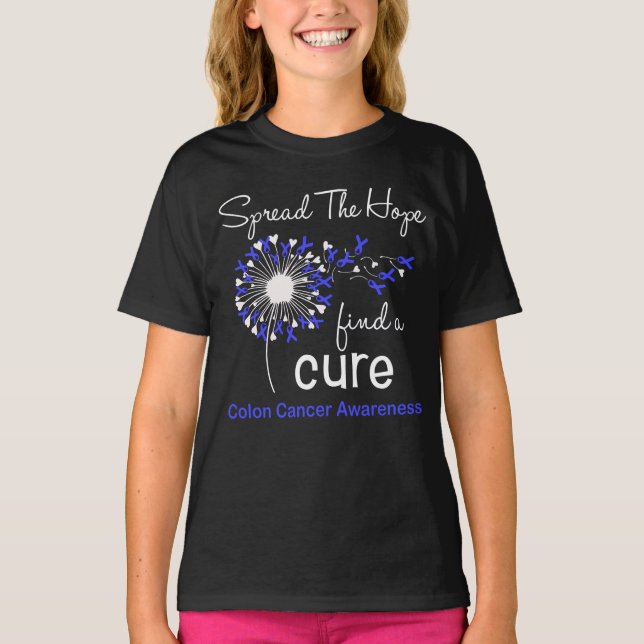 Dandelion Colon Cancer Awareness T-Shirt (Front)