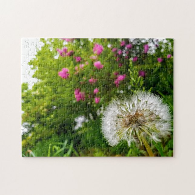 Dandelion créatif de la pelouse photo puzzle (Horizontal)