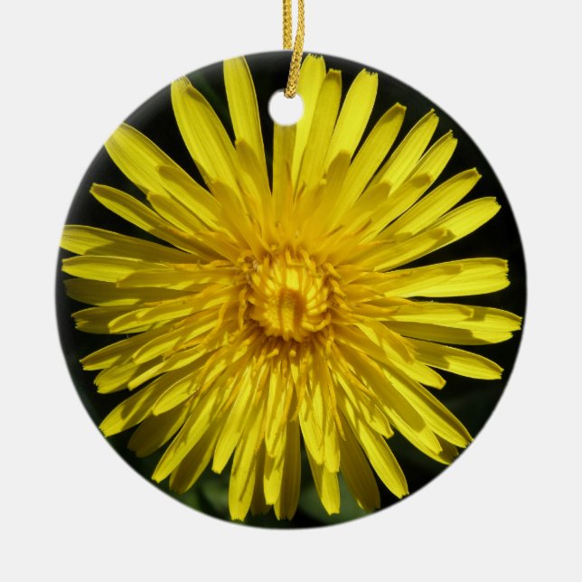 Dandelion Custom Birthday Ceramic Ornament (Front)