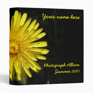 Dandelion Customizable Avery Photograph Album Binder