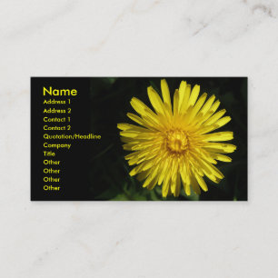 Dandelion Customizable Business Card