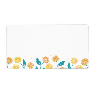 Dandelion de printemps Fleurs et design Feuille