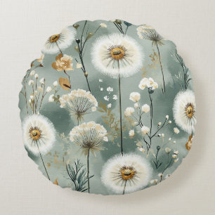 Dandelion Design Series #3 Round Pillow