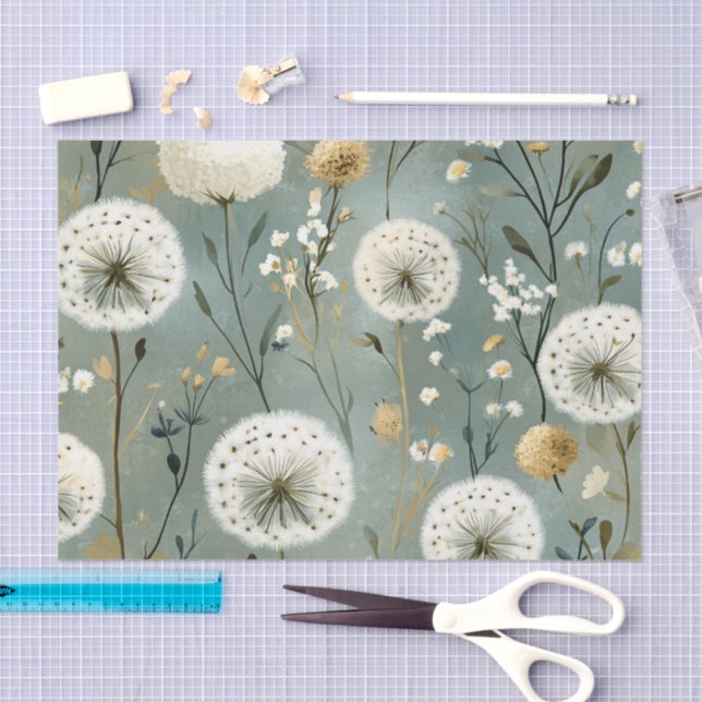 Dandelion Design Series #8 Tissue Paper (Craft)
