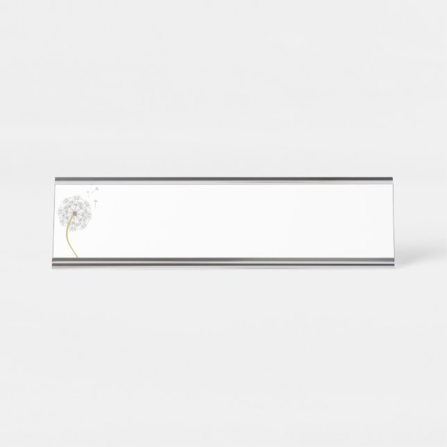 Dandelion Desk Name Plate (Front)