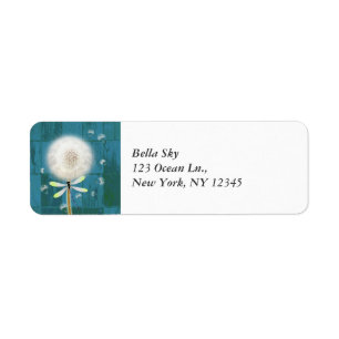 Dandelion dragonfly russo blue barn wood