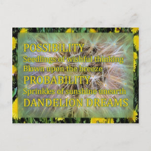 Dandelion Dreams Postcard