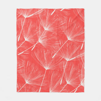 Dandelion dreams take flight in this versatile pat fleece blanket