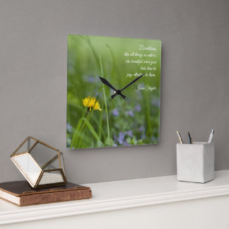 Dandelion Dreams Wall Art / Horloge