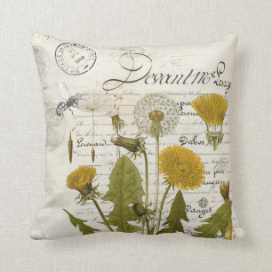 Dandelion Ephemera Throw Pillow