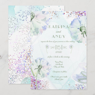 Dandelion et Faire-part de mariage de Parties scin