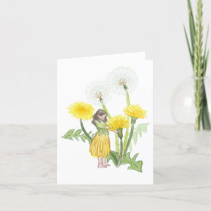 Dandelion Fairy Holiday Card
