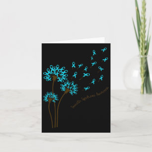 Dandelion Faith Hope Love Tourette Syndrome Awaren Card
