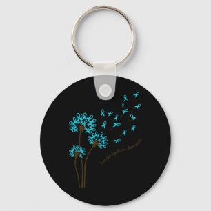 Dandelion Faith Hope Love Tourette Syndrome Awaren Keychain