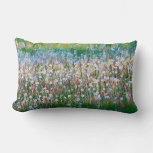 Dandelion Field of Wishes Lumbar Pillow