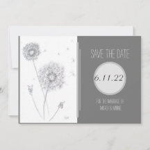 Dandelion Flat Enregistrer La Carte Date