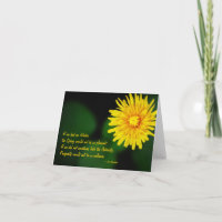Dandelion Flower Anne Bradstreet Quote Note Card