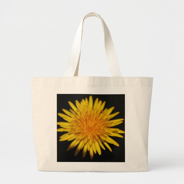 Dandelion Flower jtcnm Large Tote Bag (Front)