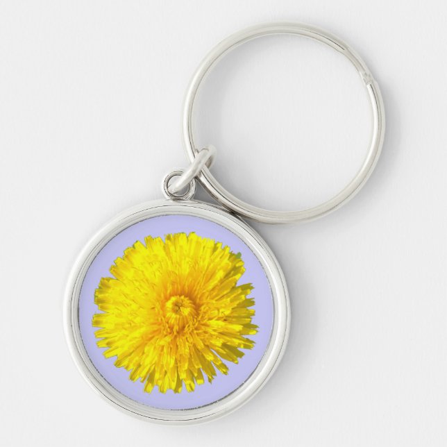 Dandelion Flower Keychain (Front)