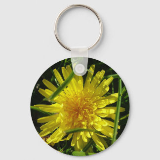 dandelion flower keychain