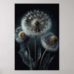 Dandelion Flowers Art Print Poster