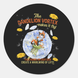 Dandelion Flowers - Science Seed Facts Classic Round Sticker