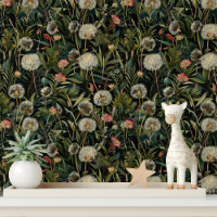 Dandelion Forest Flowers Pattern