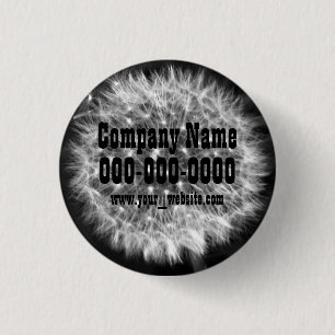 Dandelion Fuzz 1 Inch Round Button