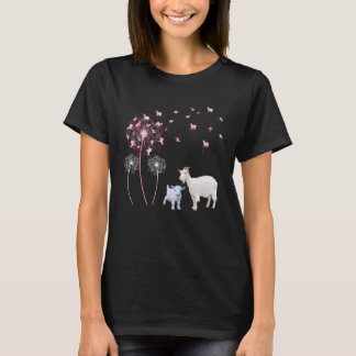 Dandelion Goat Cute Goat Farmer Floral Dandelion S T-Shirt