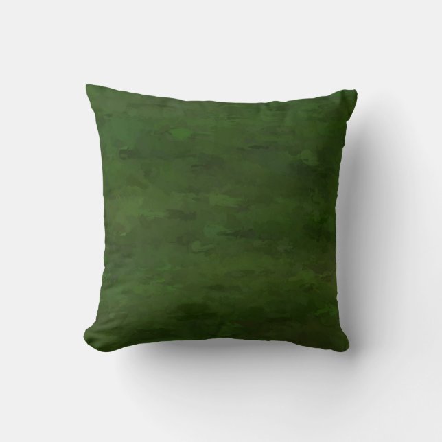 Dandelion Green Throw Pillow (Front)