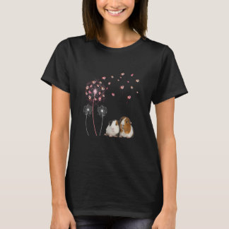 Dandelion Guinea Pig Cute Guinea Pig Floral Dandel T-Shirt