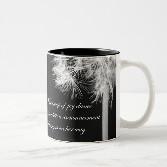 Dandelion Haiku Mug (Right)