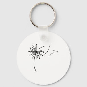 Dandelion Hockey Stick Shirt For Field Hockey Play Keychain