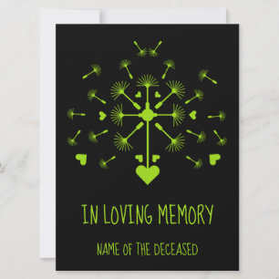 Dandelion In The Wind In Loving Memory   Wooden Bo Card