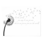 Dandelion Inspiration 16" x 12", Matte Poster