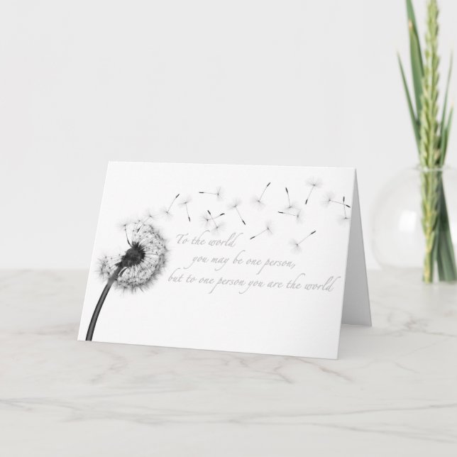 Dandelion Inspiration Greeting Card (Front)