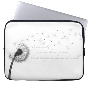 Dandelion Inspiration Neoprene Laptop Sleeve
