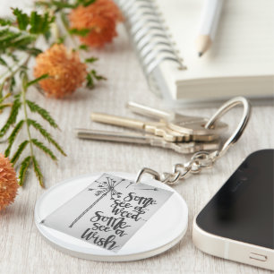 Dandelion inspiration - weed/wish keychain