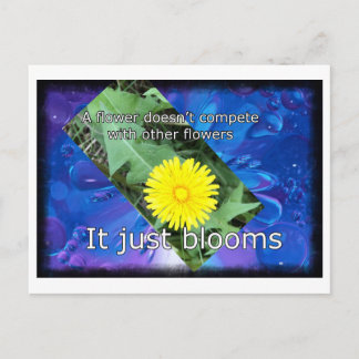 Dandelion Inspirational Postcard