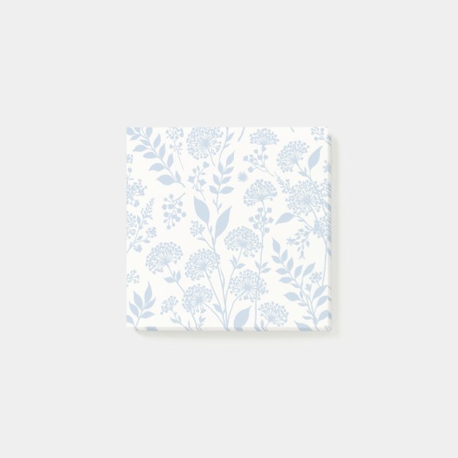 Dandelion Meadow Dusty Blue - Neutral Post-it Notes (Front)