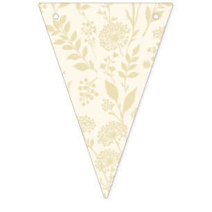 Dandelion Meadow Golden Wheat - Neutral Bunting Flags