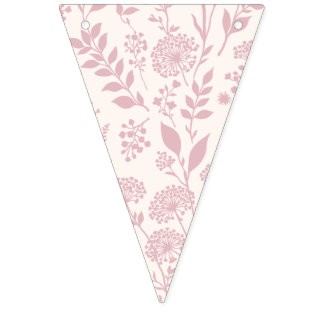 Dandelion Meadow Muted Rose - Neutral Bunting Flags