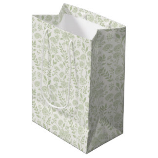 Dandelion Meadow Soft Olive - Neutral Medium Gift Bag