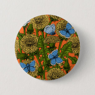 Dandelion medow 2 inch round button