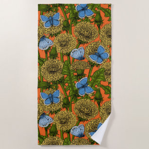 Dandelion medow beach towel