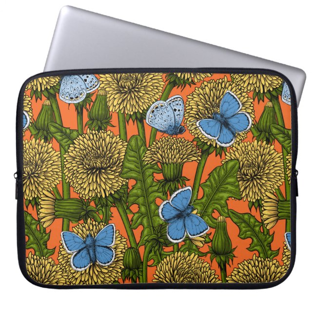 Dandelion medow laptop sleeve (Front)