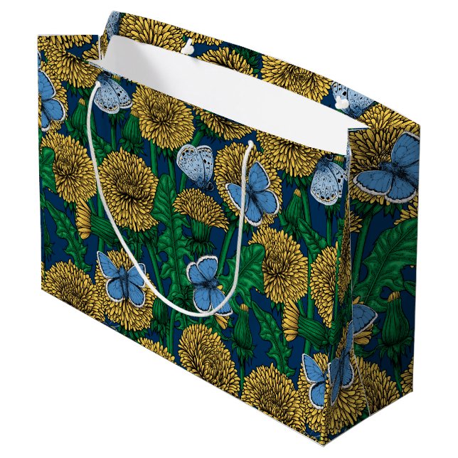 Dandelion medow large gift bag (Back Angled)