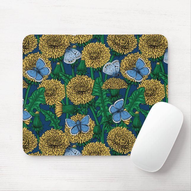 Dandelion medow mouse pad (With Mouse)