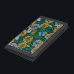 Dandelion medow trifold wallet<br><div class="desc">Vector seamless pattern with dandelions and common blue butterflies.</div>