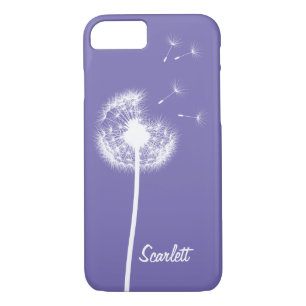 Dandelion Monogrammed Violet iPhone 7 Coque